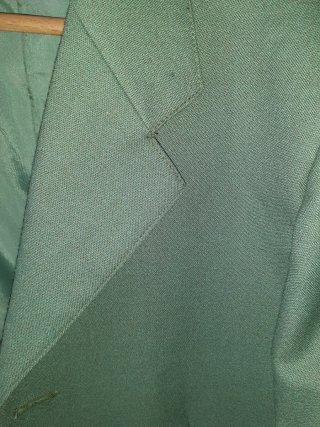 Chaqueta militar verde para caballero