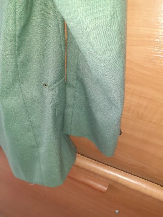 Chaqueta militar verde para caballero