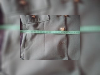 Chaqueta verde corte militar para caballero