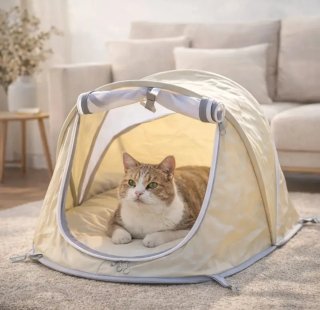 Tenda pieghevole per gatti, ideale per interni ed esterni