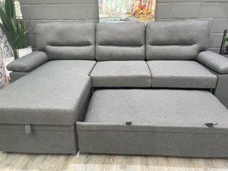 Sofá Cama Gris con Arcón
