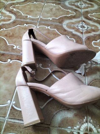 Sandali Albano donna tacco alto beige