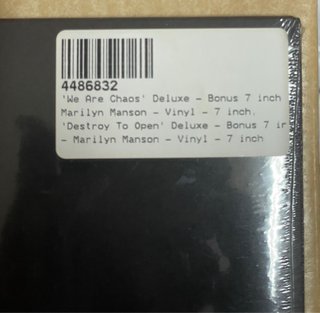 Vinile 7 Marilyn Manson We Are Chaos Singolo