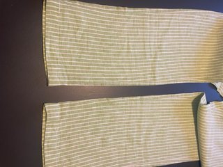 Pantaloni Uomo Lino Righe Verdi