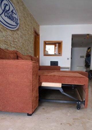 Sofá Chaise Longue 3 Plazas Marrón