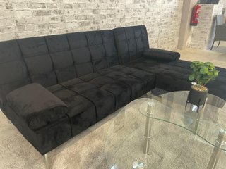 Sofá Cama Chaise Longue Negro