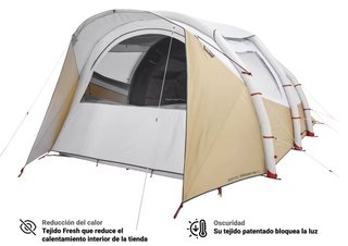 Tienda campaña hinchable Quechua Airseconds 5.2