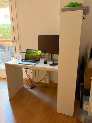 Escritorio Blanco con Estantería NEGOCINLE