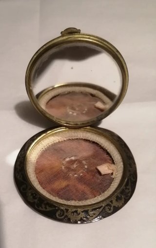 Scatola cipria primi '900 decorata