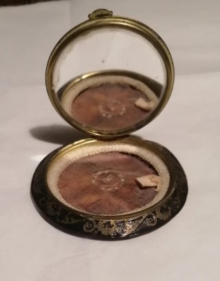 Scatola cipria primi '900 decorata