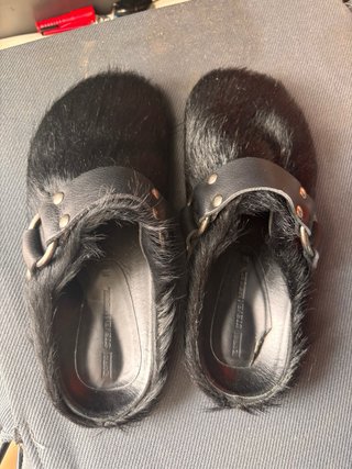 Zuecos Zara x Steven Meisel Pelo Negro talla 38