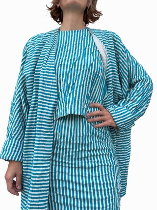 Completo vintage rigato cotone jersey