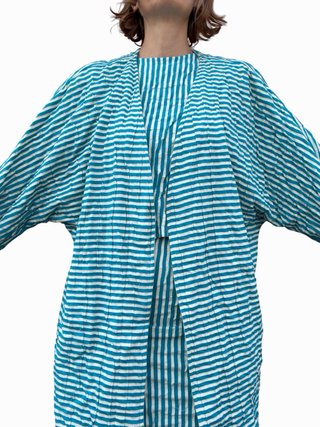 Completo vintage rigato cotone jersey