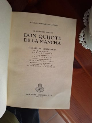 EL QUIJOTE DE LA MANCHA.- 4 vols.- M. de Cervantes