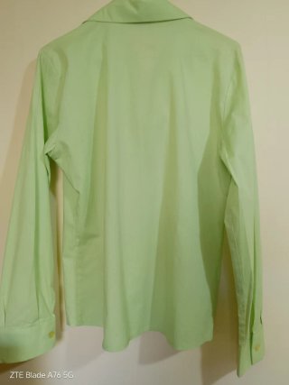 Camicia donna manica lunga verde