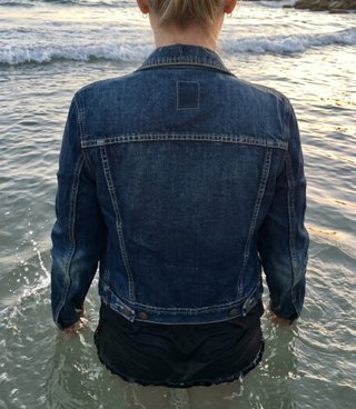 Chaqueta vaquera Lois azul y negra