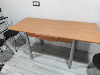 Mesa de cocina extensible 100cm