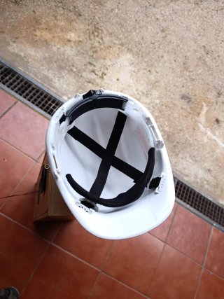 Casco de seguridad obra blanco