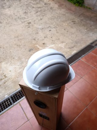 Casco de seguridad obra blanco