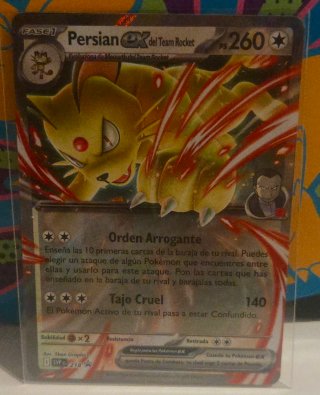 Persian EX Team Rocket SVP 218 Carta Pokémon