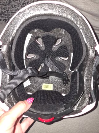 Casco de bici rosa y blanco  Molto Molto