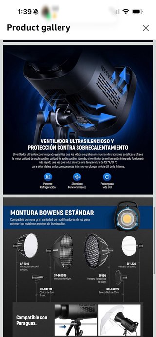 NEEWER CB60B 70W LED Video Light 2.4G/App Control