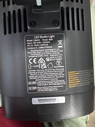 NEEWER CB60B 70W LED Video Light 2.4G/App Control