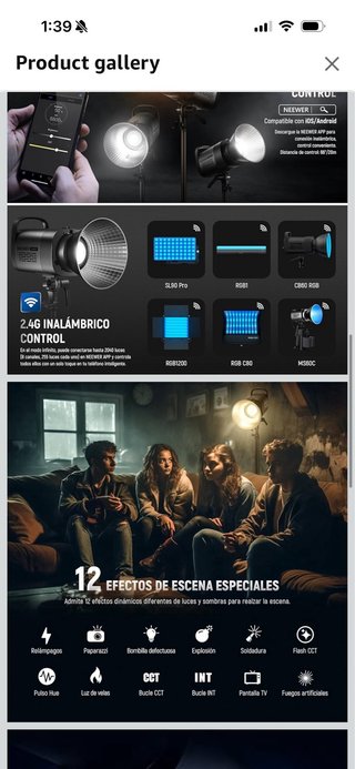 NEEWER CB60B 70W LED Video Light 2.4G/App Control