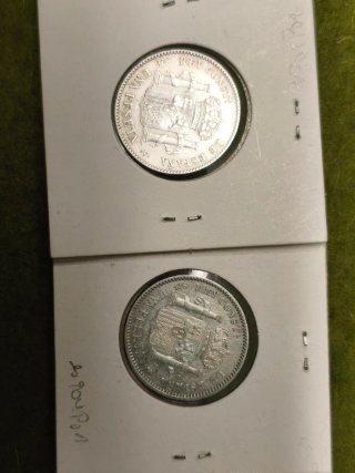 Lote monedas Peseta Plata 1901 y 1904 Plata MBC