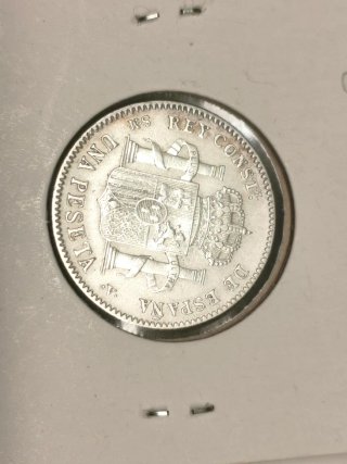 Lote monedas Peseta Plata 1901 y 1904 Plata MBC