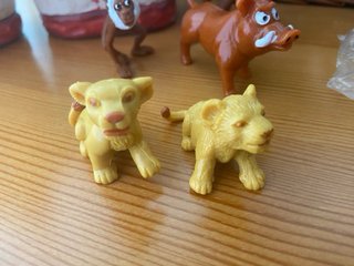 Lote de 7 figuras de goma vintage