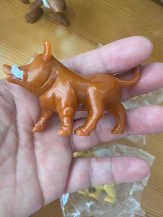 Lote de 7 figuras de goma vintage