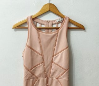 Vestido beige Bershka mujer Talla M