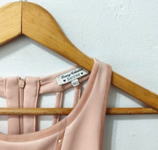 Vestido beige Bershka mujer Talla M