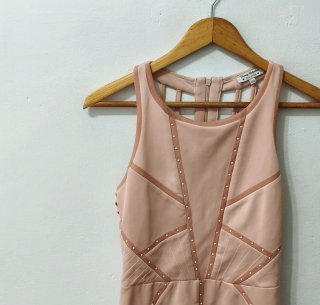 Vestido beige Bershka mujer Talla M