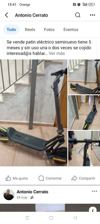 Patín eléctrico seminuevo