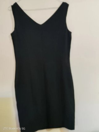 Tubino donna nero smanicato