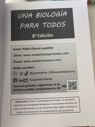 Libro de biologia academia osorio
