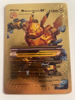 Carta Pokémon Mecha Pikachu EX
