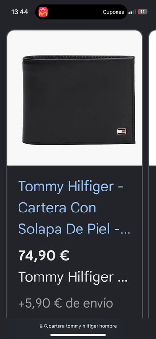 Cartera Tommy Hilfiger Negra