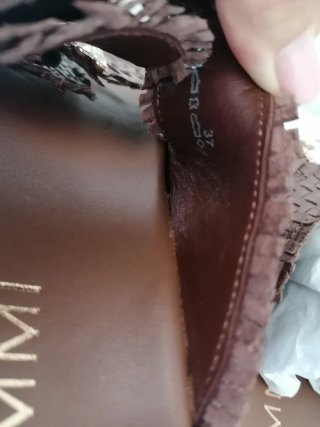 Ciabatte Kammi Donna Marrone Tg 37 vera pelle