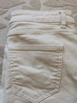 Jeans Zara vita bassa bianchi
