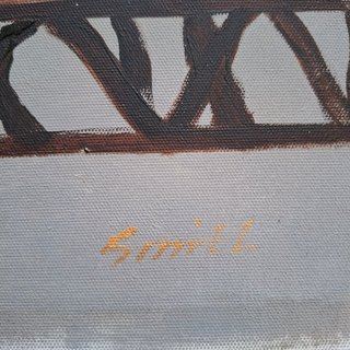 Lámina pintada a mano Girafas Smill