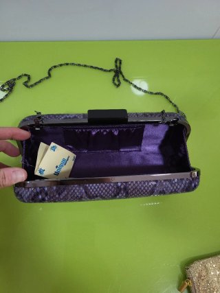 Bolso mano nuevo estampado piel serpiente Marypaz