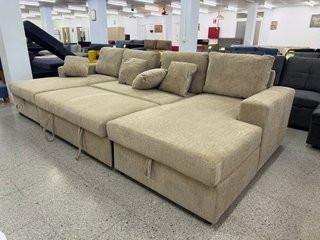 Sofá cama con doble chaise longue beige Nuevo!!