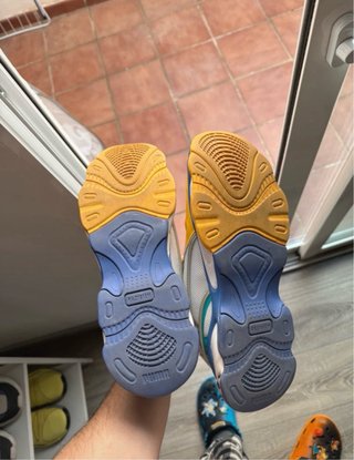 Zapatillas Puma Morado y Amarillo Talla 44