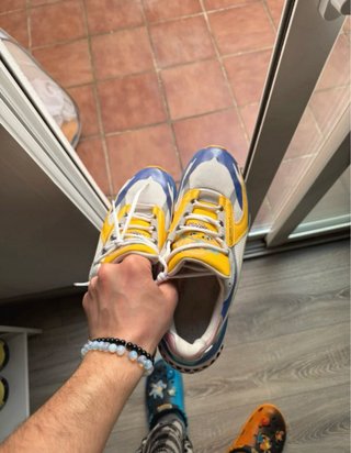 Zapatillas Puma Morado y Amarillo Talla 44