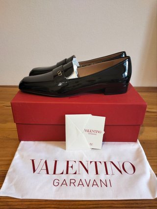Mocassini Valentino Garavani Vlogo Neri NUOVI