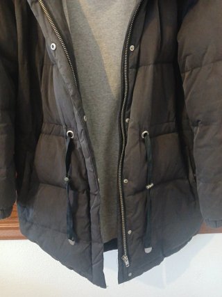 Abrigo acolchado negro Mango
