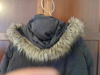 Abrigo acolchado negro Mango